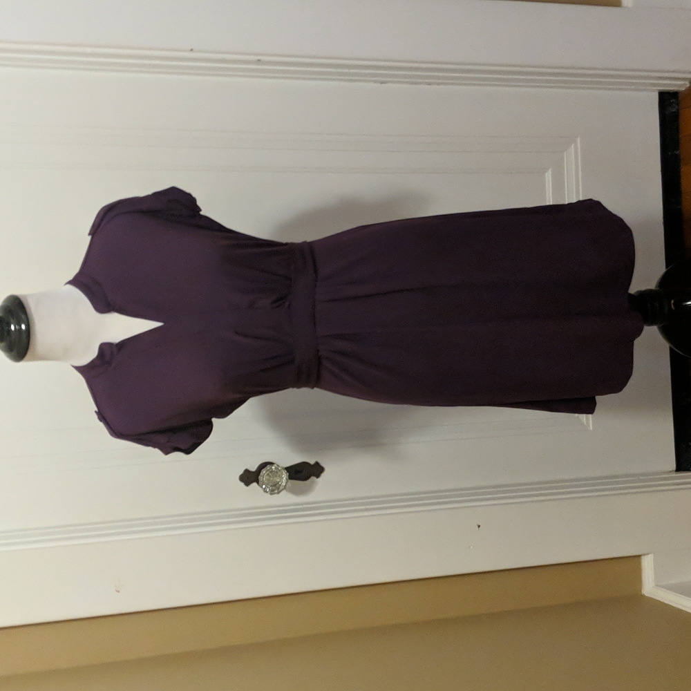 Purple jersey dress